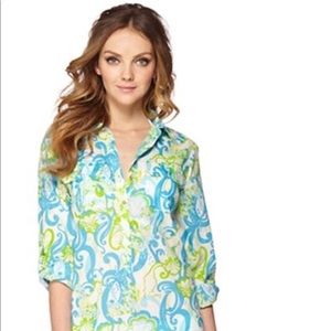 Lily Pulitzer coverup or blouse
